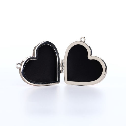 Сумка мини-клатч на магните, в форме сердца, жёсткий корпус, на длинной цепочке, розовая