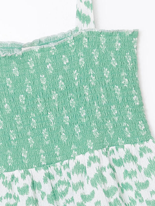 Bask?l? Katl? K?z ?ocuk Elbise