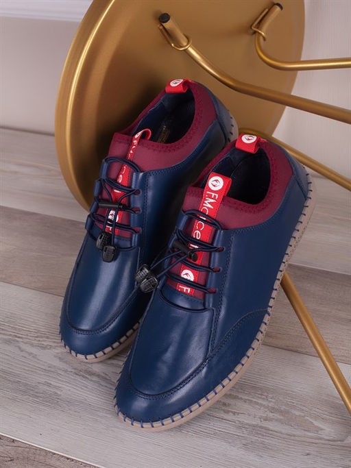 Кеды мега удобные / Слипоны мужские 134-57-00 Темно-синий