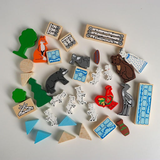 Конструктор деревянный «Лесные сказки», 35 деталей