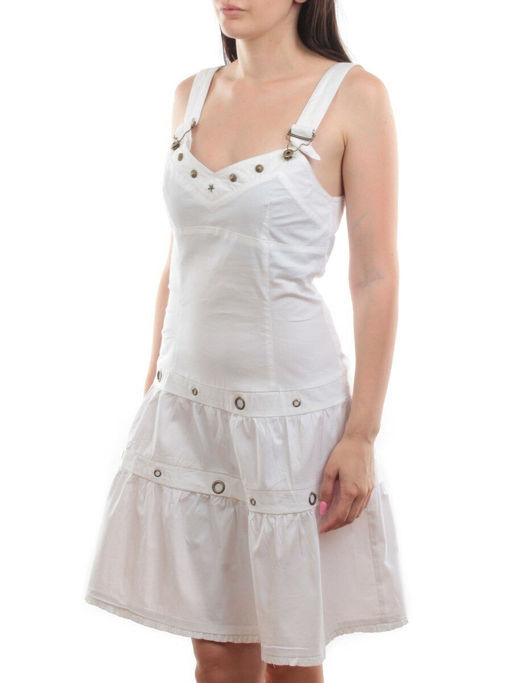 XA-68026 WHITE Сарафан женский (97% хлопок, 3% эластан)