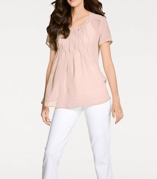 Блузка, розовая