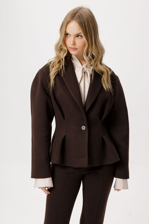 Жакет Pirs 6371 темно-коричневый  фото 4