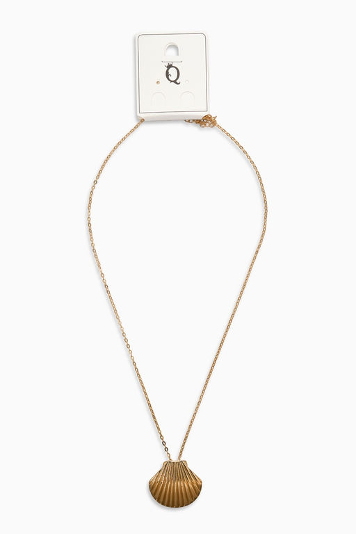 Цена за 2 шт. Кулон "Ракушка" вонголе, цвет золото 50+удл