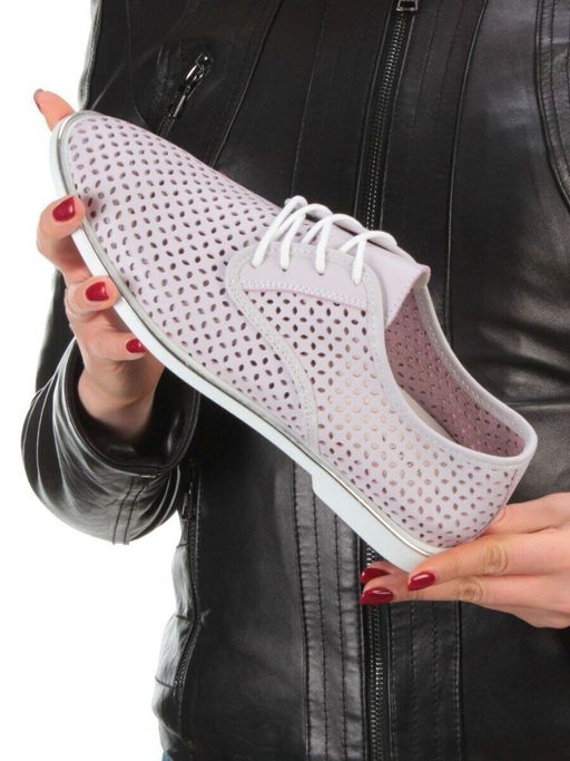 03-E130093-20B100M1 PINK Полуботинки женские (натуральная кожа) - Фабричный китай фото 2