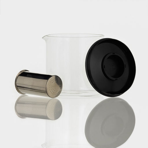 Чайник заварочный Локи, 1.4 л, с металлическим ситом, стекло, чёрный - Simaland фото 3