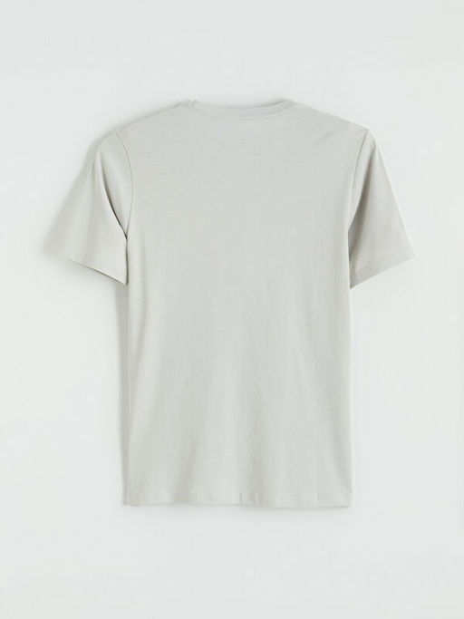 Bisiklet Yaka Yaz? Bask?l? Penye Erkek Ti??rt