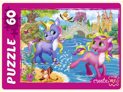 Puzzle 60 элементов "Чудесные единороги" (П60-7650)