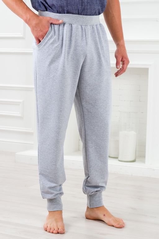 Брюки мужские из футера Оскар серый меланж - Амадэль фото 6