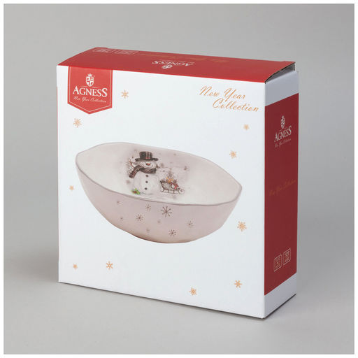САЛАТНИК AGNESS С НОВЫМ ГОДОМ! 17*5,7 СМ (КОР=24ШТ.)  фото 2
