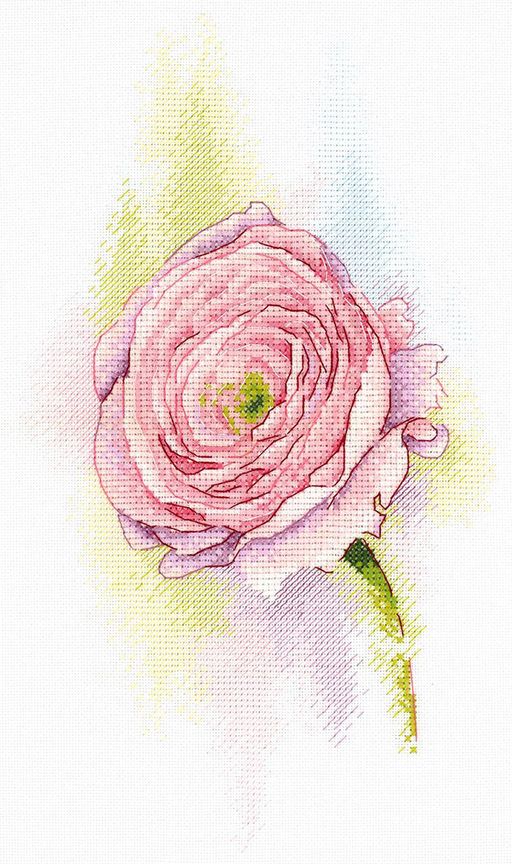 Набор для вышивания М.П.Студия А-046 Нежный Ранункулюс СК/Распродажа 16 х 28 см