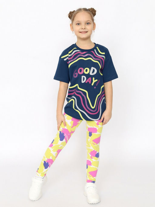 CRB wear / CSKG 70470-99-395 Брюки модель легинсы для девочки,мультиколор/Ex.Cherubino  фото 3