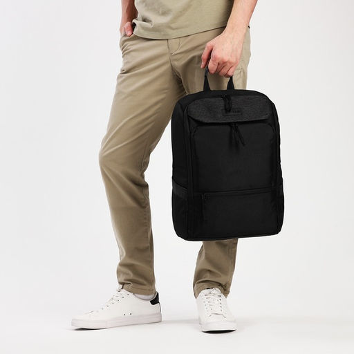 Рюкзак мужской на молнии, 5 наружных карманов, цвет серый/чёрный - Simaland фото 3