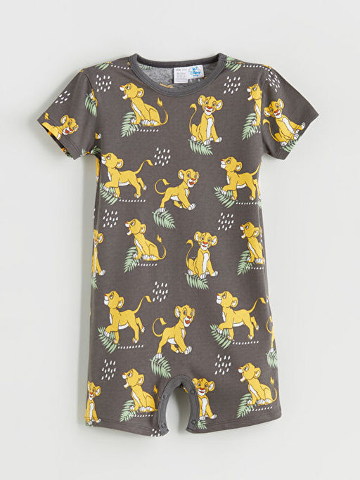 Aslan Kral Bask?l? Erkek Bebek Tulum 2li