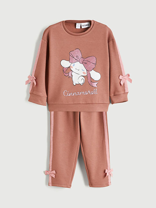 Cinnomoroll Bask?l? K?z ?ocuk Sweatshirt ve E?ofman Alt