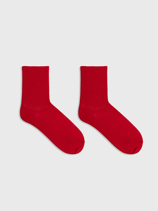 Цена за 5 пар! Носки женские ярко-красные - Mark formelle фото 3