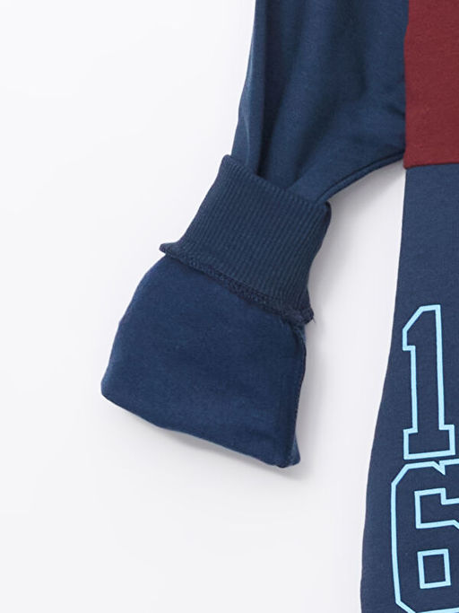Bisiklet Yaka Trabzonspor Bask?l? Erkek ?ocuk Sweatshirt - Waikiki фото 3