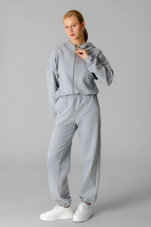 Арт. 2545 Костюм женский с брюками 44-50 (4 шт) Цвет:серый меланж