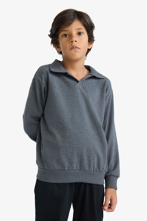 Apa_ Yaka Sweatshirt Erkek _ocuk - Defacto фото 3