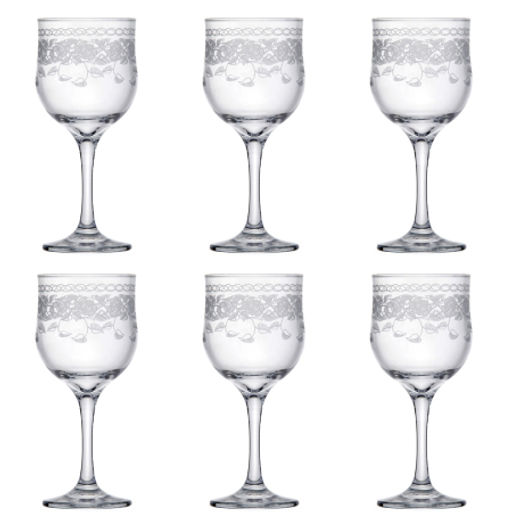 MS163-07-01 Набор 6-ти бокалов д/красного вина "Флер new" 240 мл. (х8)