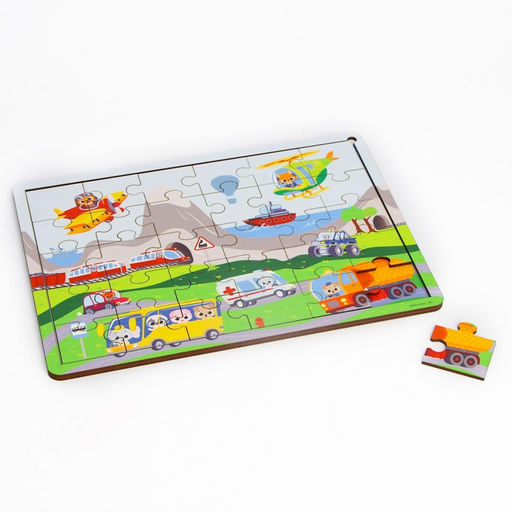 Пазл Весёлое путешествие с подсказкой - Лесная мастерская фото 3