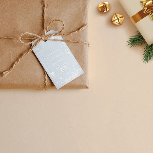 Цена за 20 шт. Шильдик на подарок «С Новым годом», 4.5×8 см