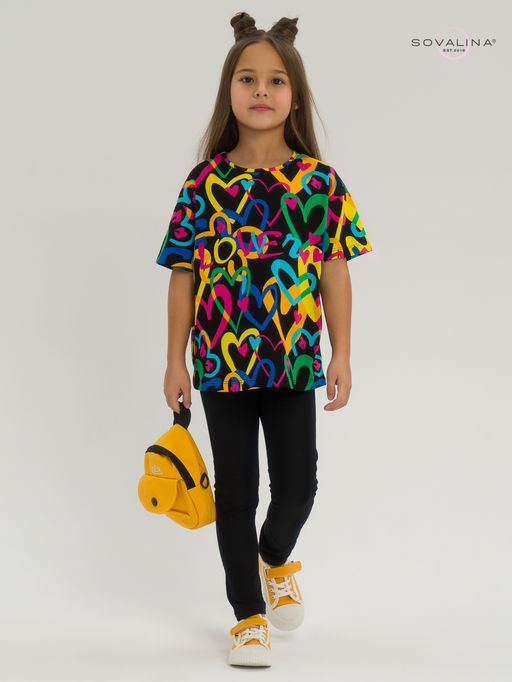 Костюм Мун яркие сердца-черный - Sovalina фото 11