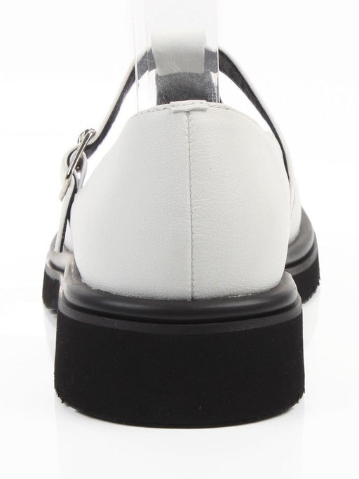 06-M47-12 WHITE Туфли женские (натуральная кожа)