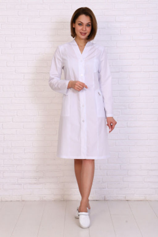 Халат женский 192 ТС. Цвет: белый - Стильб фото 8