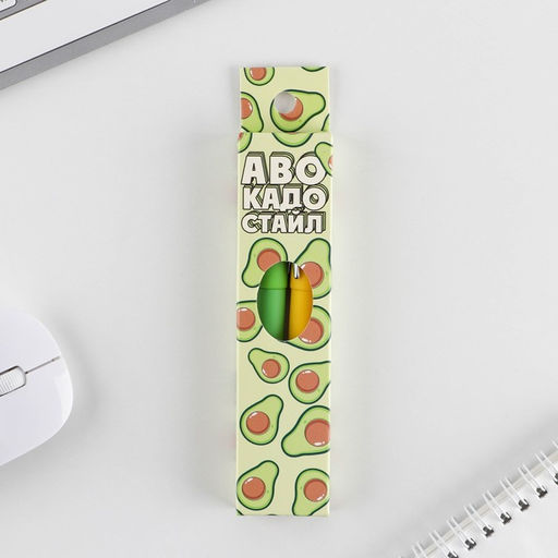 Ручка гелевая Авокадо стайл, 2 шт., черная паста - Artfox фото 2