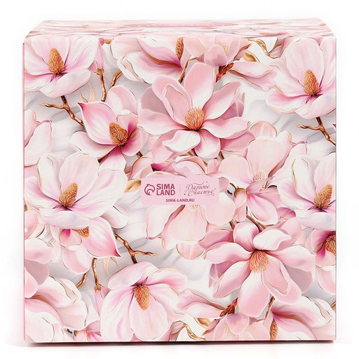 Цена за 5 шт. Коробка кондитерская с окном, сундук, Самой нежной, 20?20?20 см