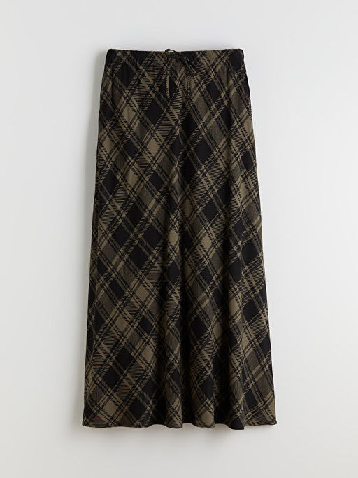 Beli Lastikli Desenli Etek