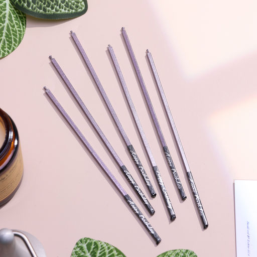 Набор свечей в торт, 6 штук Лавандовый металлик, 15 см - Страна карнавалия фото 3