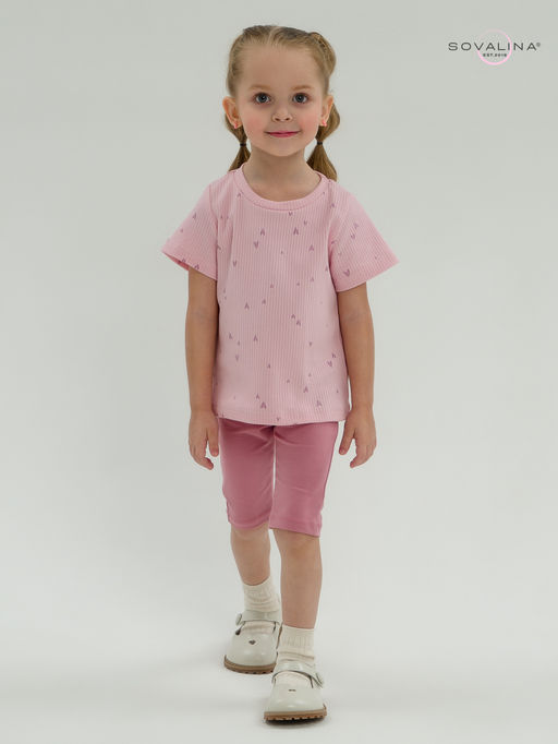 Костюм Актив лиловые сердечки-сухая роза - Sovalina фото 13