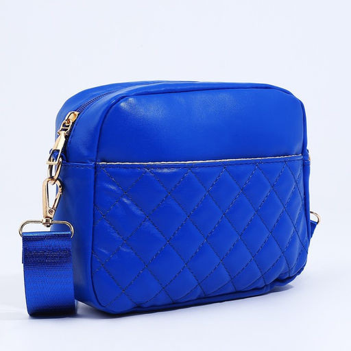 Сумка кросс-боди на молнии, цвет синий - Simaland фото 4