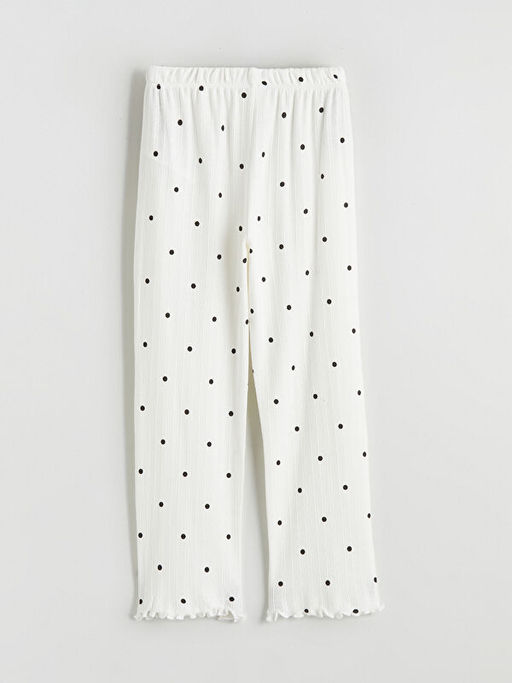 Beli Lastikli Puantiyeli K?z ?ocuk Pijama Alt
