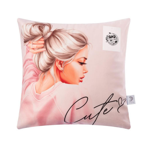 Наволочка декоративная Этель Cute 40х40 см, 100% п/э, велюр  фото 4