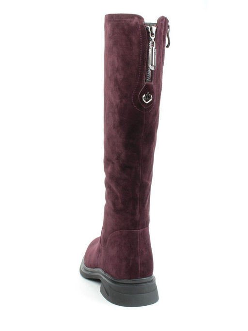 02-FJ632-2M BURGUNDY Сапоги зимние женские (натуральная замша, натуральный мех) - Фабричный китай фото 7