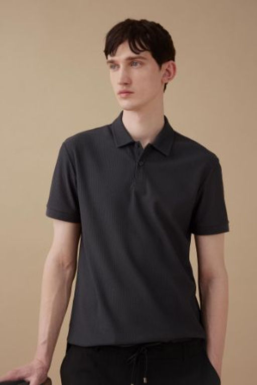 Modern Fit Basic Duz K?sa Kollu Polo Tisort
