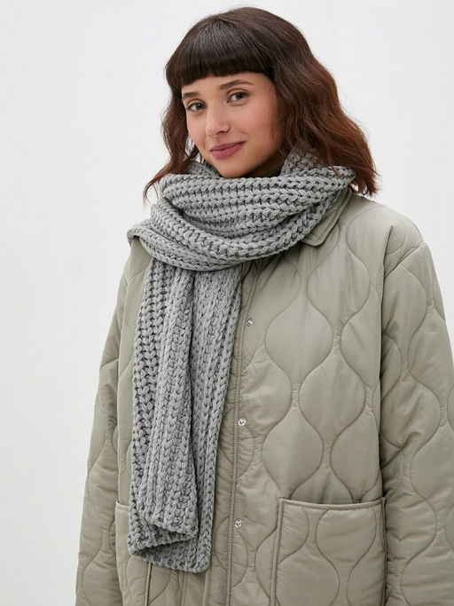 Шарф молочного белого оттенка сп - Incity фото 6