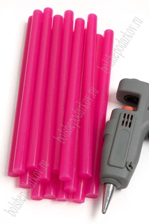 Термоклей цветной 11 мм*18 см (1 кг) SF-2927, фукси