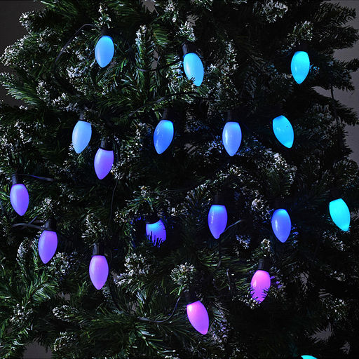 Электрогирлянда-Smart 6 м, 20 ламп, 10 режимов, USB, ИК пульт (цветная)