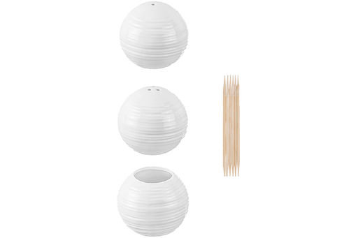 Набор 4 пр.-20*17*9 см Шелк- Сахарница+Вазочка под зубоч. и набор д/спец. 2 пр.на бам.подстав - Elan gallery фото 8