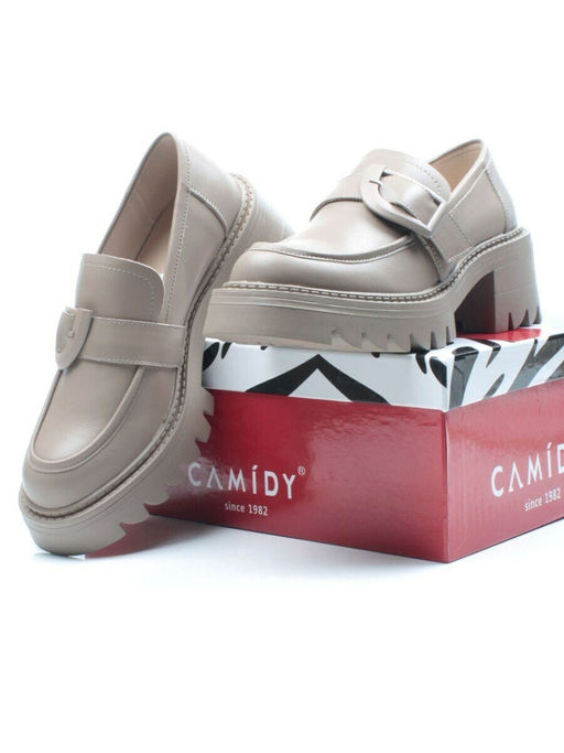 03-C1803-2 DK.BEIGE Лоферы женские (натуральная кожа)