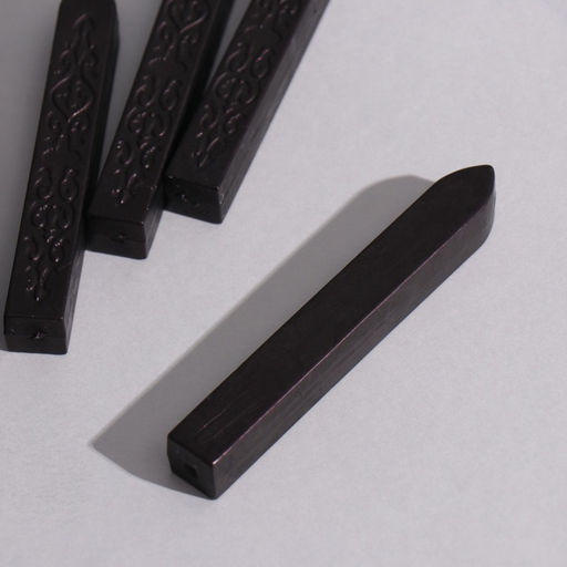 Цена за 5 шт. Сургуч для печати стержень «Тёмное бордо», перламутр, 1.1×1.1×9 см