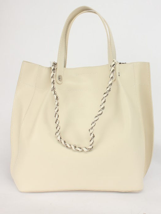 Сумка женская натуральная кожа GU 165-7706, 2в 1, 1отдел, молочный SALE 255953 - Adelia фото 2