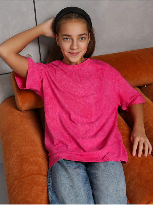 Футболка "Винтаж" Розовый Девочка