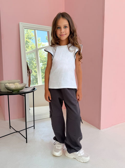 CHILLEASY 140011C-29 Брюки для девочки, Антрацит