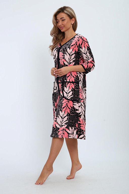 Халат велюровый на молнии (941-6) - Плиона фото 76