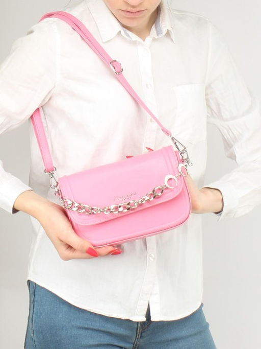 Сумка женская искусственная кожа Ch&K-9261-1, 1отд, плечевой ремень, розовый SALE 255066 - Adelia фото 10